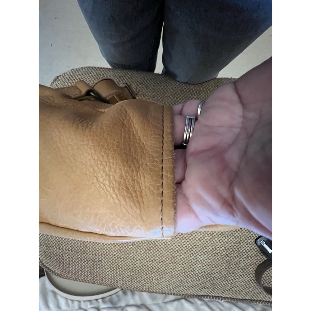American Leather Company Denise Mini Soft Brown Genuine Leather Backpack - Picture 4 of 8